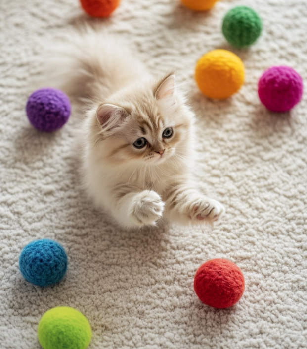Katten balletjes