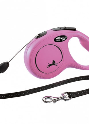 FLEXI Rollleine New CLASSIC Seil - 8m, bis 12kg - Pink