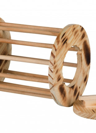 Trixie Heuraufe Rolle aus geflammtem Holz