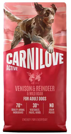 Carnilove Dog Active Venison & Reindeer Adult - dziczyzna i renifer 1,5kg