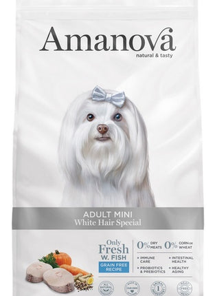 Amanova Dog Adult Mini White Hair Special 7kg