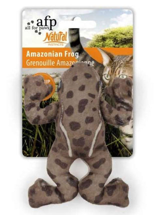 All for Paws Natural Instincts Amazonian Frog Katzenspielzeug