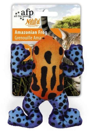 All for Paws Natural Instincts Amazonian Frog Katzenspielzeug