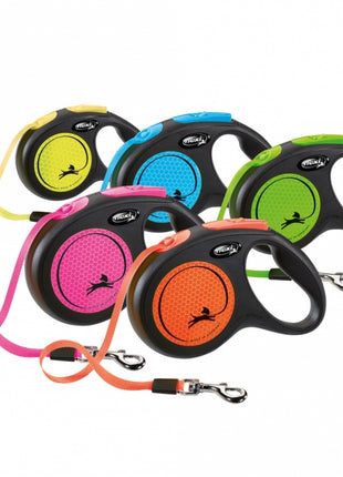 Flexi New Classic Neon Gurt-Roll-Leine