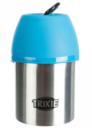 Trixie Edelstahl-Flasche mit Trinknapf