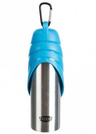 Trixie Edelstahl-Flasche mit Trinknapf