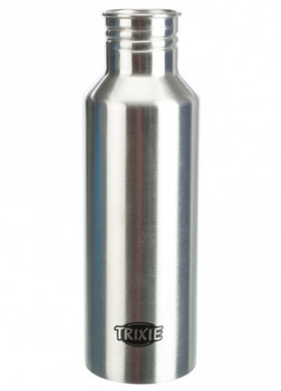 Trixie Edelstahl-Flasche mit Trinknapf