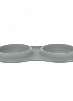 Trixie Napf-Set aus Silikon mit Edelstahleinsätzen