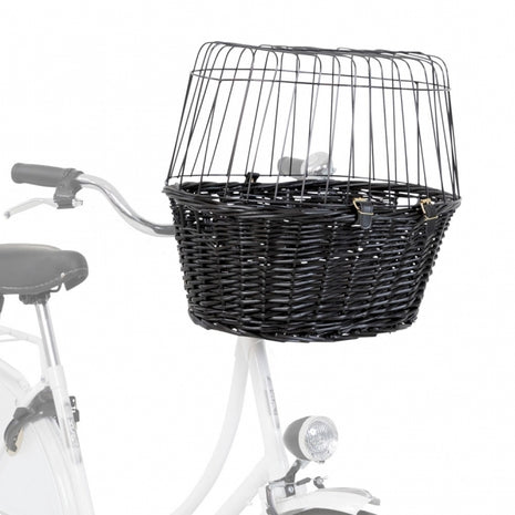 Trixie Fahrradkorb aus Weide mit Gitter