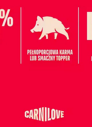 Carnilove Cat Wild Boar - dzik w sosie saszetka 85g