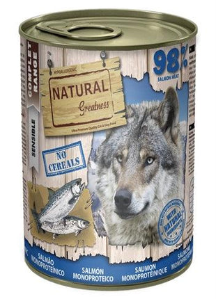 Natural Greatness Monoprotein Zalm - Hypoallergeen natvoer voor honden