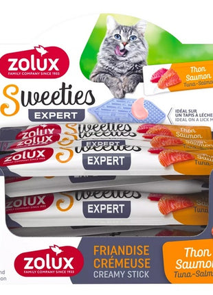 Zolux Sweeties Kremowy przysmak dla kota - tuńczyk i łosoś 14g