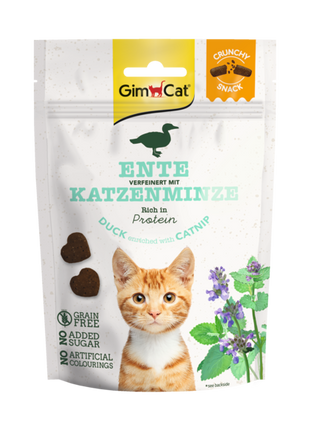 GimCat Crunchy Snacks Ente mit Katzenminze 50 g