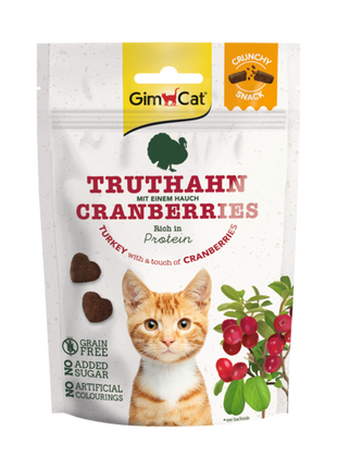 GimCat Crunchy Snacks Truthahn mit Cranberries 50 g