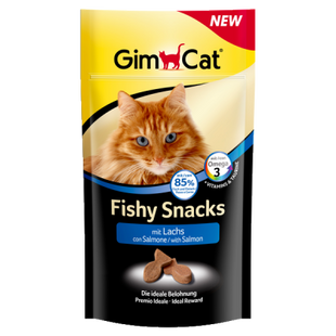 GimCat Fishy Snacks mit Lachs, 35 g