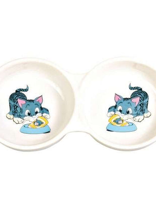 Trixie Keramik-Doppelnapf für Katzen