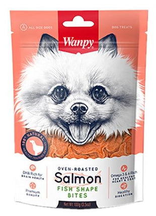 Wanpy Oven-Roasted Salmon Fish Shape Bites hondensnack