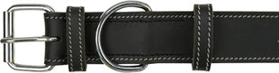 Trixie Halsband Hond Rustic Vetleer Heartbeat Zwart