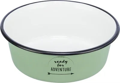 Trixie Voerbak Drinkbak Emaille / Rvs Groen