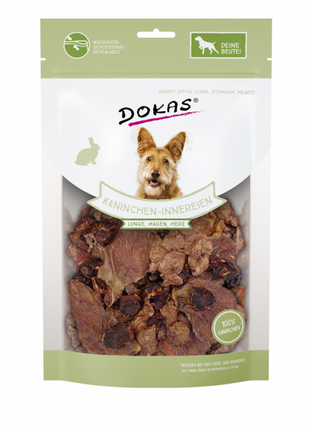 Dokas Dog Snack Kaninchen-Innereien 100g