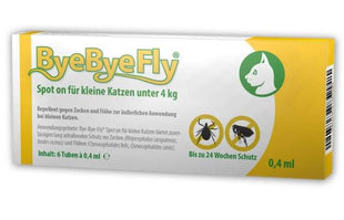 ByeByeFly® Spot-on für kleine Katzen unter 4 kg