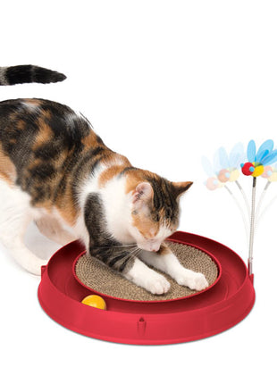 CATIT Play-n-Scratch mit Biene - Rot