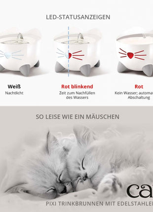 Catit PIXI Trinkbrunnen mit Edelstahleinsatz