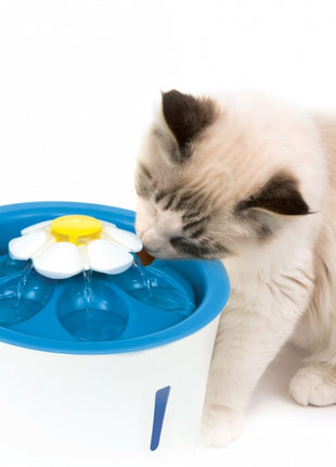 CATIT Blumentrinkbrunnen - 3 L, blau, mit LED
