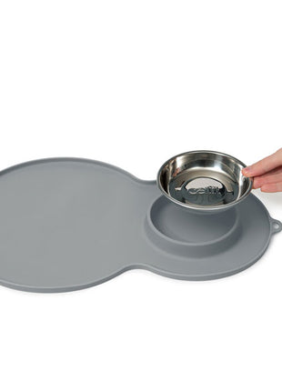 CATIT Silikonmatte Erdnuss - 46 x 29 cm - Grau