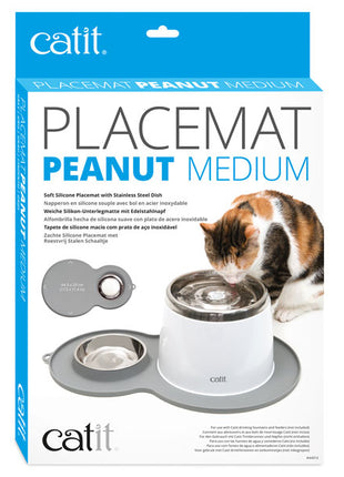 CATIT Silikonmatte Erdnuss - 46 x 29 cm - Grau