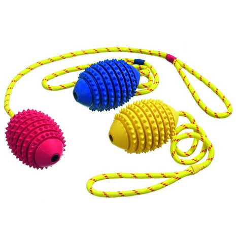 Karlie Boomer Football mit Kordel - 11 cm