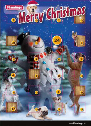 Karlie Flamingo Adventskalender mit Hundeschokolade