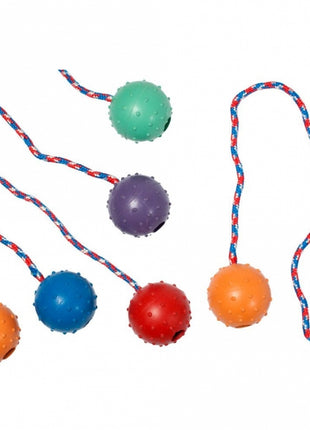 Karlie Flamingo Gummiball mit Glocke am Seil