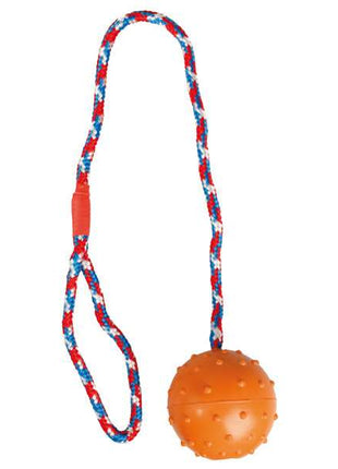 Karlie Flamingo Gummiball mit Glocke am Seil