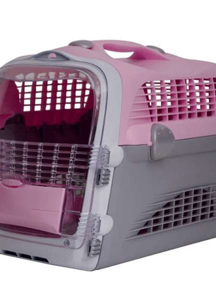CATIT Transportbox Cabrio - Rosa-Grau