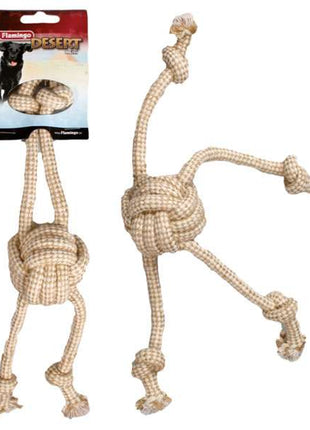 Karlie Flamingo Jute-Knotenball Desert mit Seilen