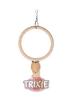 Trixie Baumwollring mit Holzkugel
