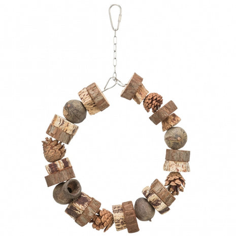 Trixie Ringschaukel aus Holz und Tannenzapfen