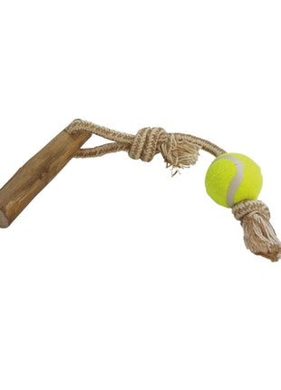 Nobby Kaffeeholz mit Seil - 40cm