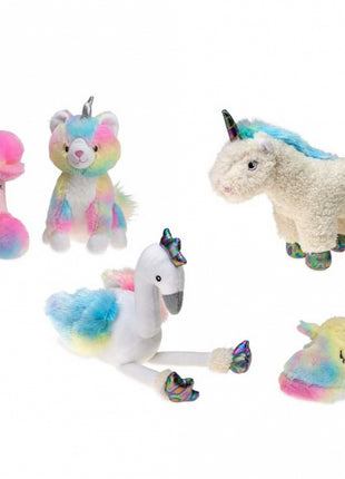 Karlie Plüsch-Katze in Regenbogenfarben