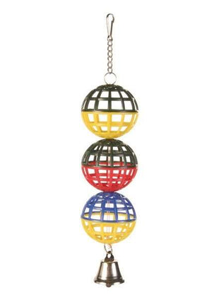 Trixie 3er Gitterball mit Kette und Glocke