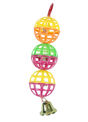 Duvoplus Vogelspielzeug Spielbälle mit Glöckchen