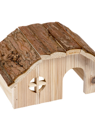 Duvoplus Kleintierhaus mit Rindendach - 21 x 13 x 12cm