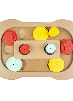 Duvoplus Intelligenzspiel Slide n Snack Puzzle Knochen