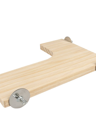 Duvoplus L-Plattform aus Holz