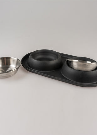 Duvoplus Dinner-Set Gummi - schwarz