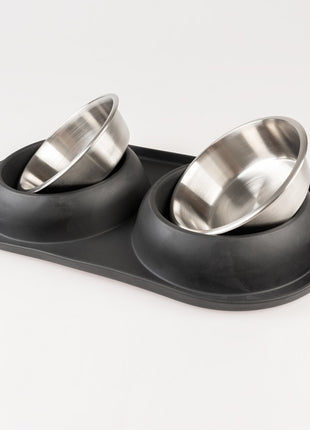 Duvoplus Dinner-Set Gummi - schwarz
