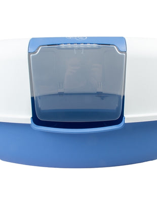 Duvoplus Eck-Katzentoilette Ariel - blau/weiß