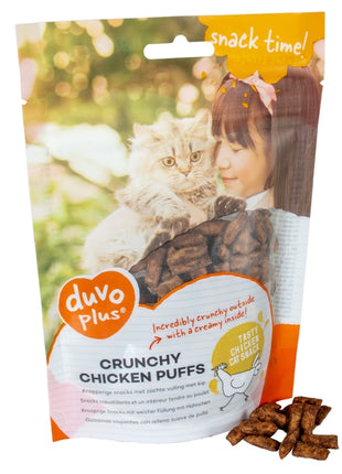 Duvoplus Cat Snack Knusprige Hähnchen-Puffs 50g