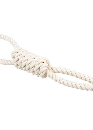 Duvoplus ECO Baumwoll-Tau mit 2 Schlaufen - weiß - 36cm / 125g
